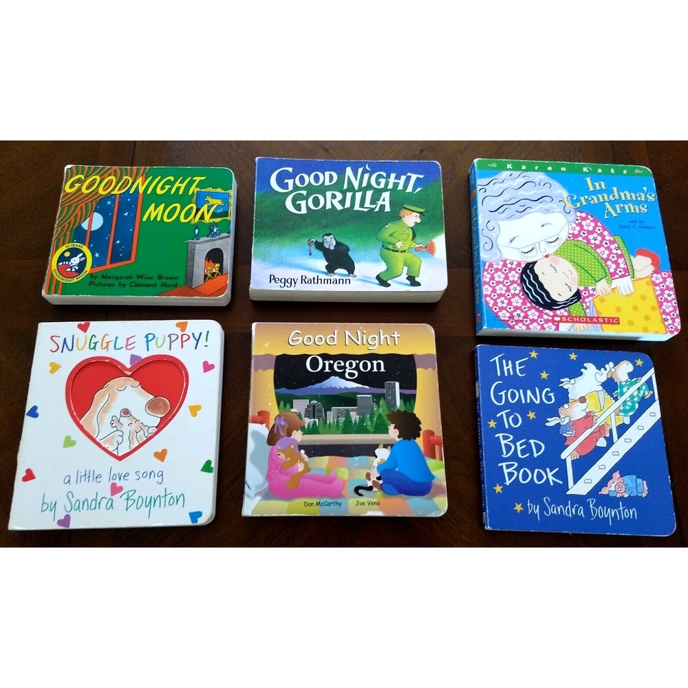 6 - BOARD BOOKS Baby Toddler‎ Boynton Brown Snuggle Puppy Goodnight Moon Grandma